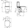 Унитаз напольный IDEAL STANDARD Tesi AquaBlade T008701